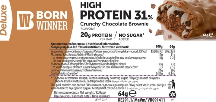 Deluxe Protein Bar-factsheets