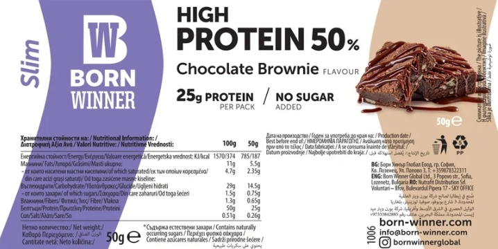 Slim Protein Bar-factsheets